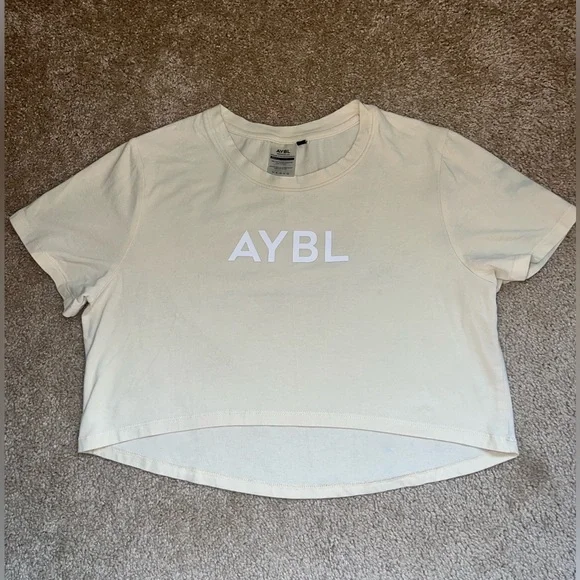 AYBL Crop Tee Short Sleeve Shirt Size Small - Picture 2 of 6